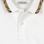 Boys Long Sleeve White Polo