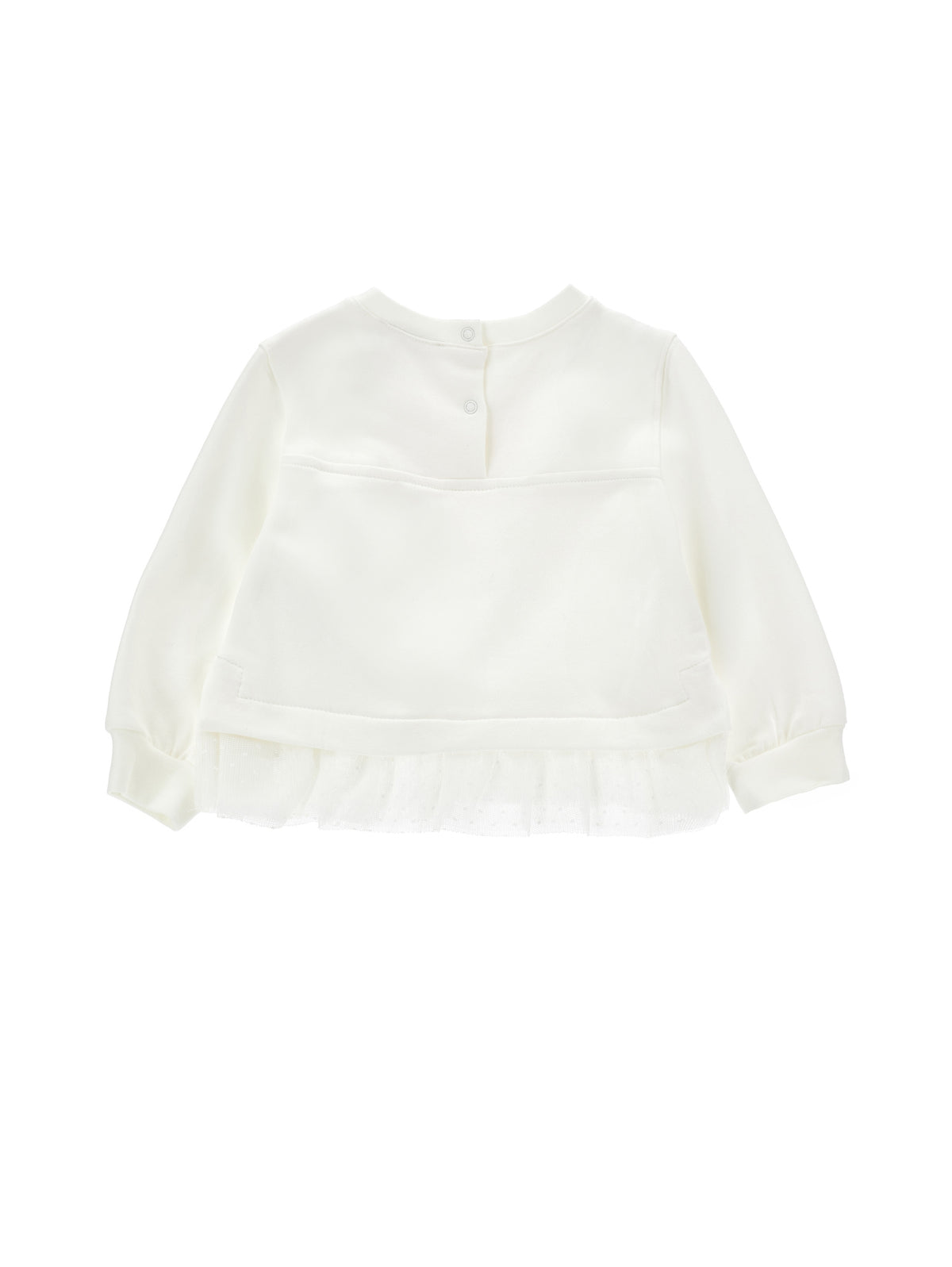 Monnalisa Puppy Print Sweat with Frill | Casa Childrenswear
