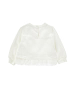 Monnalisa Puppy Print Sweat with Frill | Casa Childrenswear