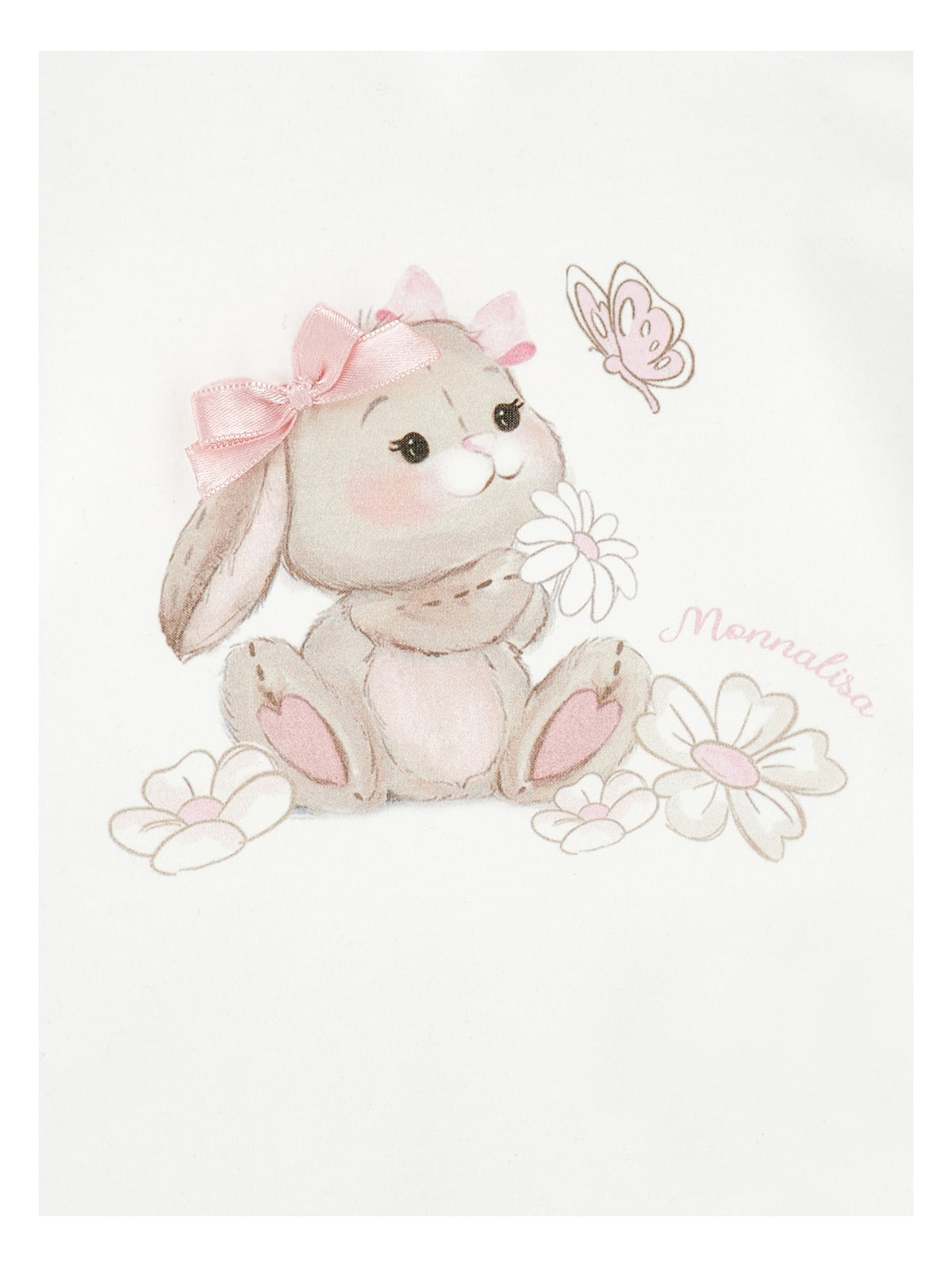 Monnalisa Girls Rabbit Print T-Shirt | Casa Childrenswear