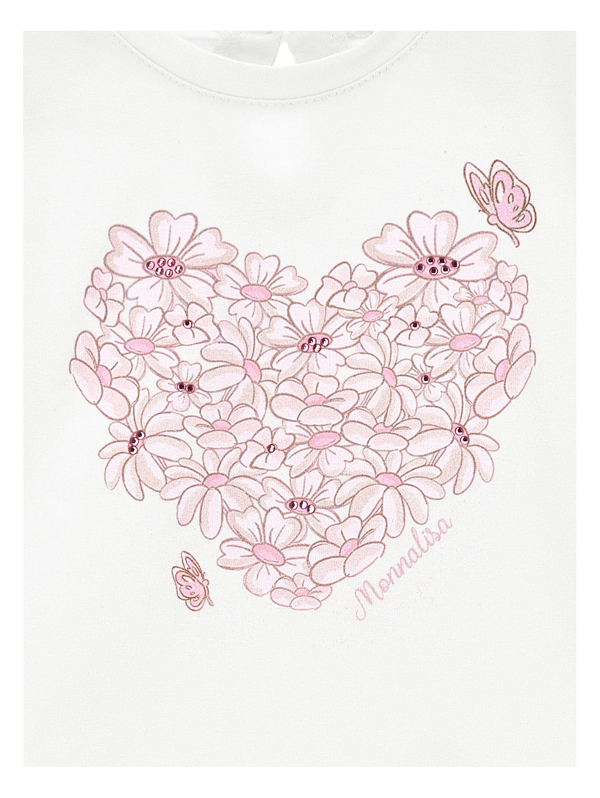 Monnalisa Girls Rose HeartT-Shirt | Casa Childrenswear