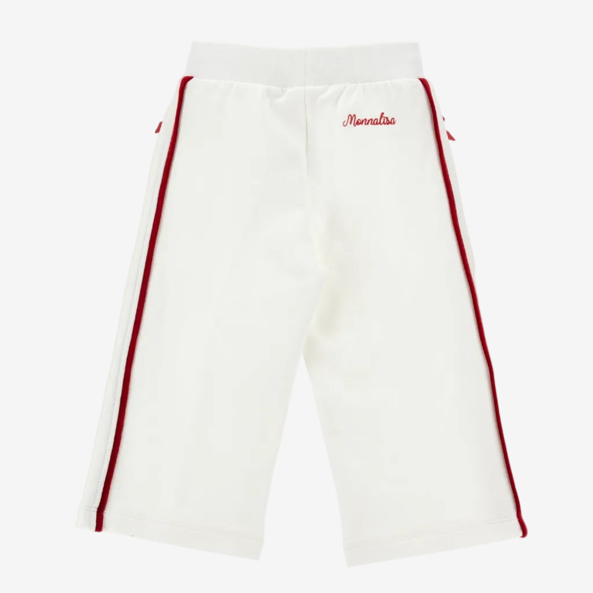 Monnalisa Girls White Bow Joggers | Casa Childrenswear