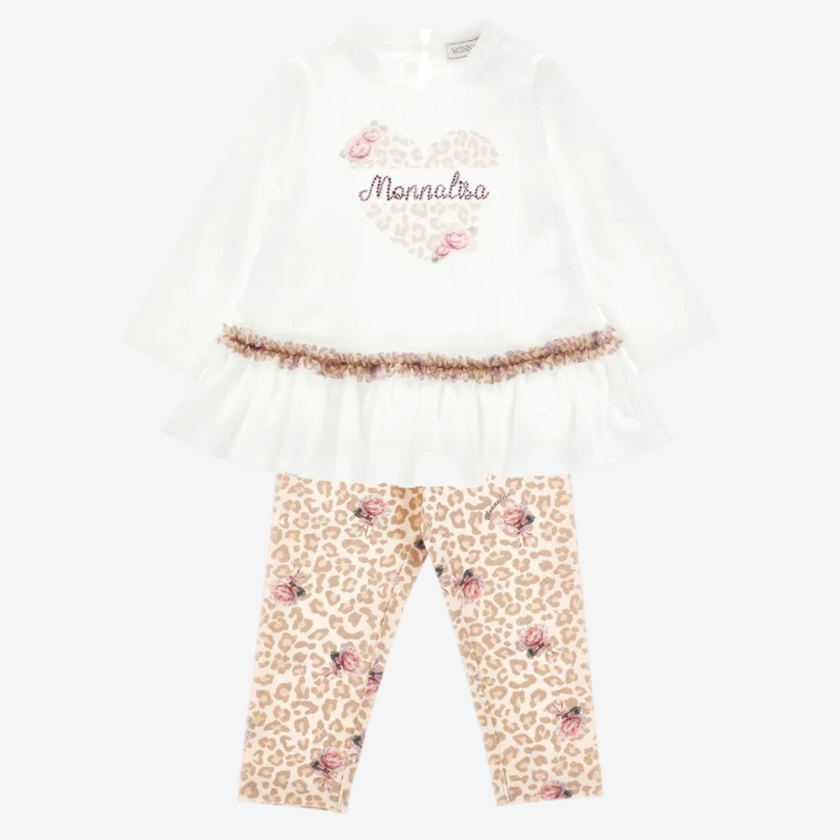 Girls Leopard Print Legging Set