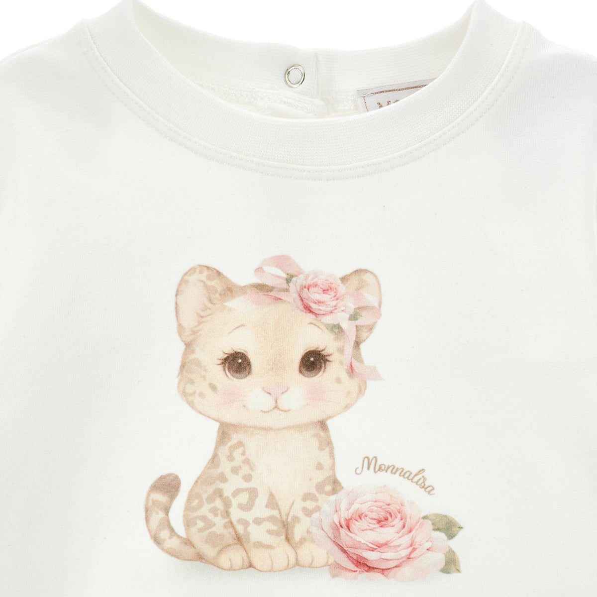 Monnalisa Girls Pink Kitten Tracksuit Set | Casa Childrenswear