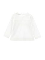 Girls White Kitten Top