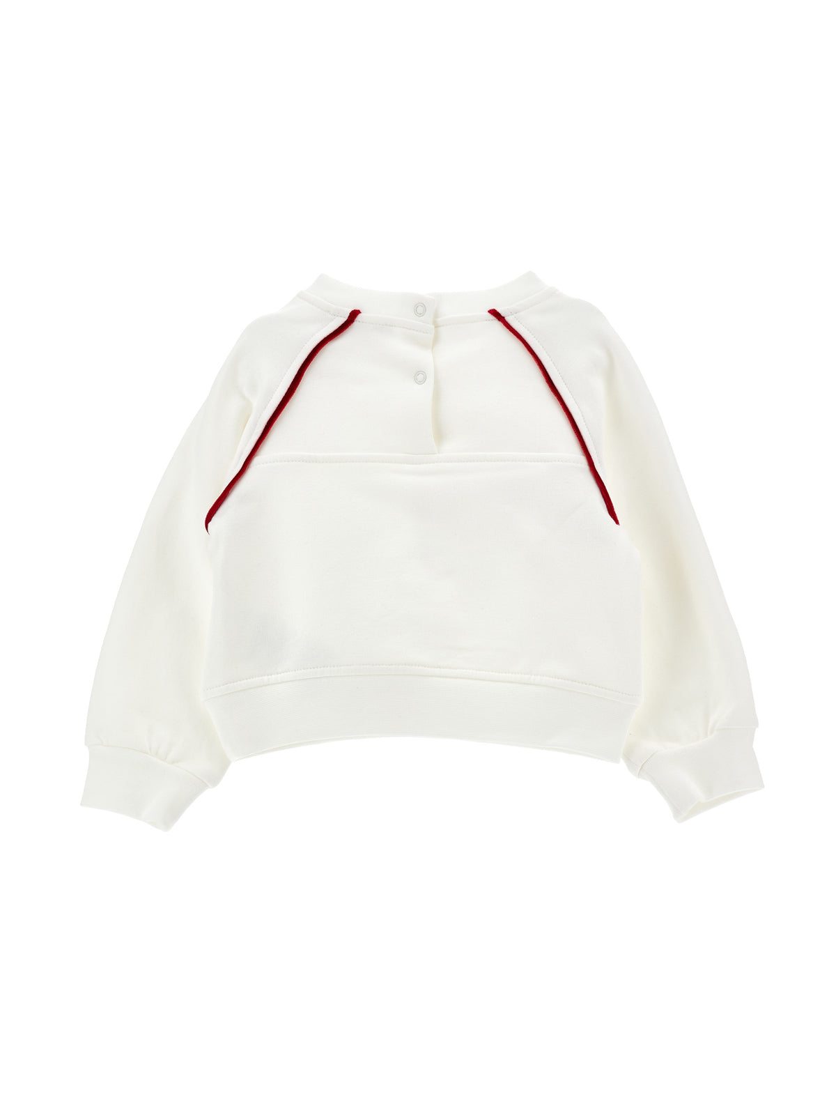 Girls White Dalmation Boiw Sweater
