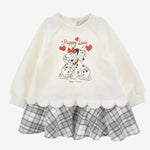 Monnalisa Girls Grey & White Dalmation Dress | Casa Childrenswear