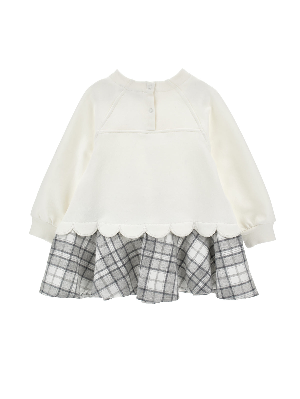 Girls Grey & White Dalmation Dress