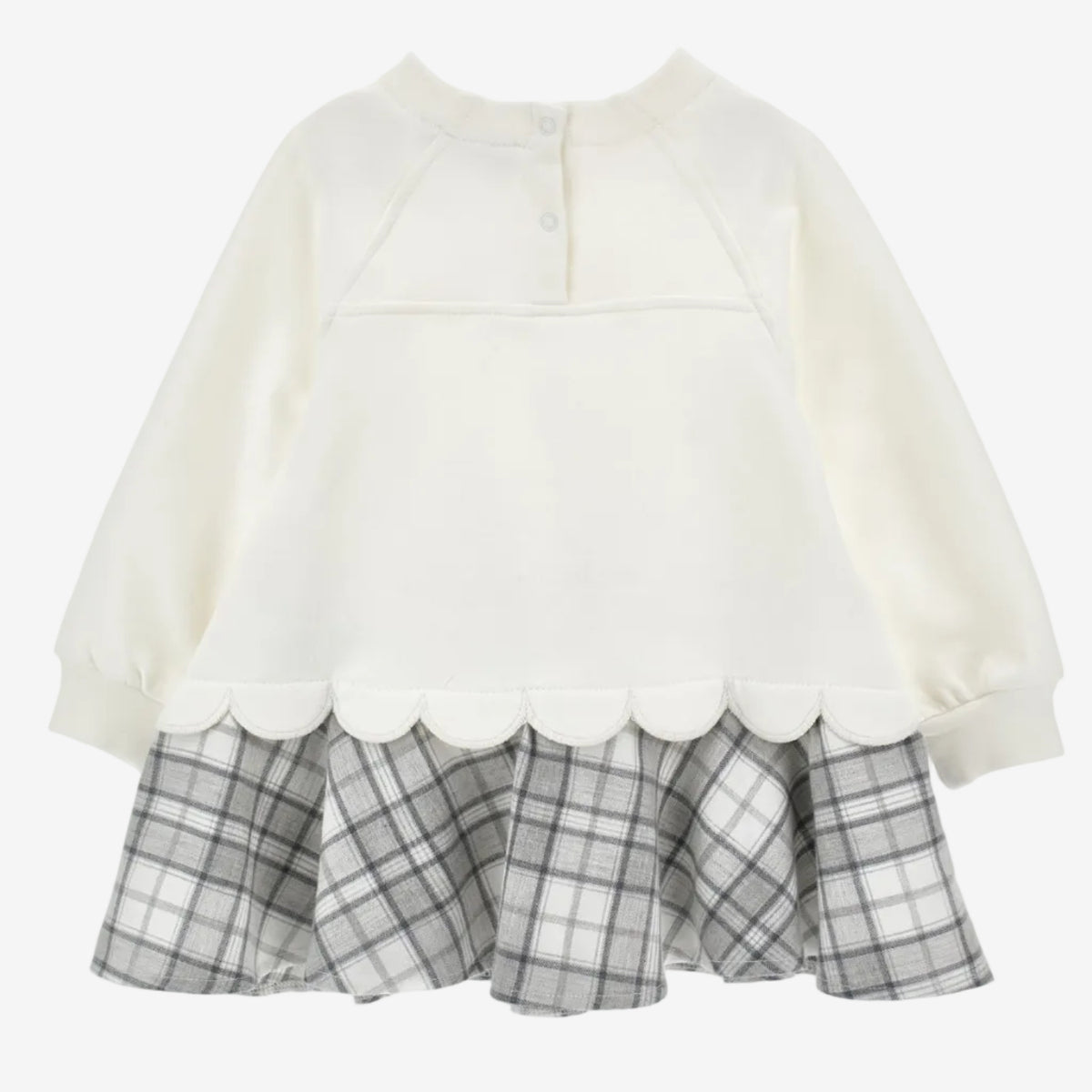 Monnalisa Girls Grey & White Dalmation Dress | Casa Childrenswear