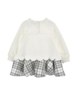 Girls Grey & White Dalmation Dress
