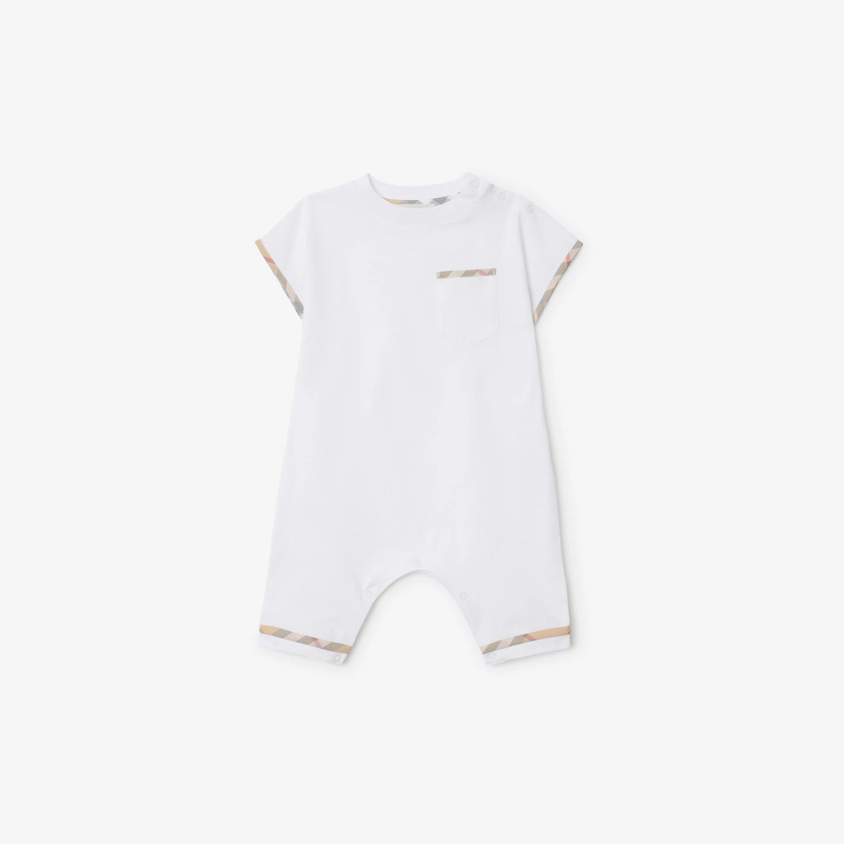 Burberry Baby White Romper | Casa Childrenswear