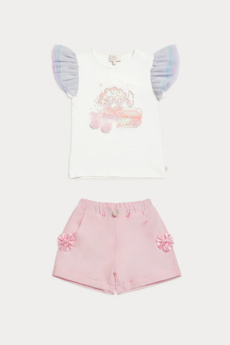 Caramelo Rainbow Deep Sea Dreams Short Set | Casa Childrenswear