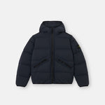 Stone Island Boys Navy Compass Short Parka | Casa Childrenswear