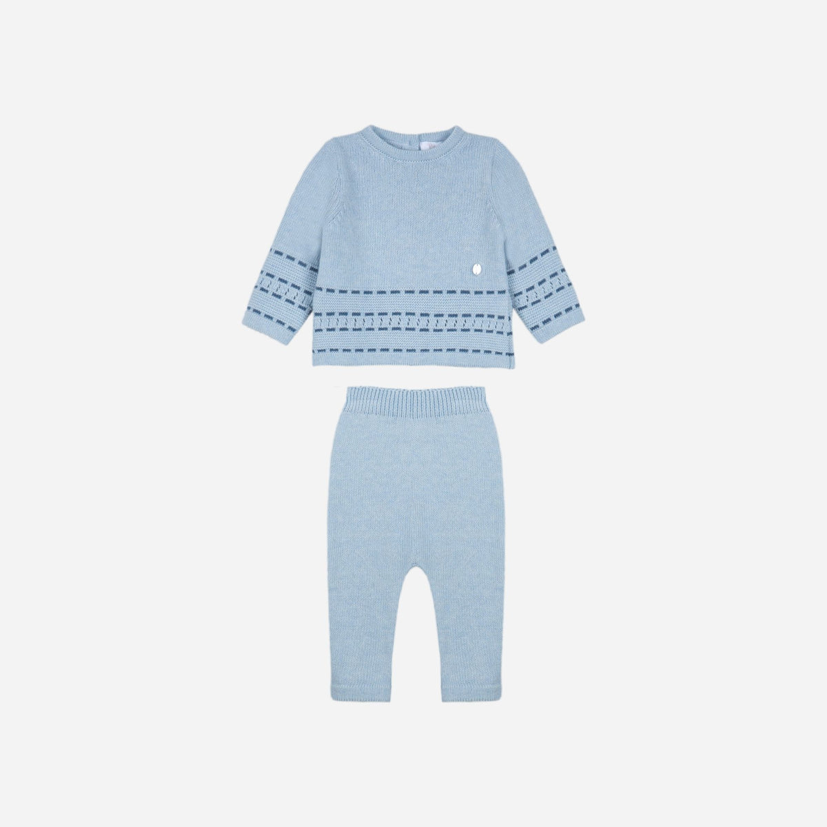 Patachou Light Blue Tricot Set | Casa Childrenswear