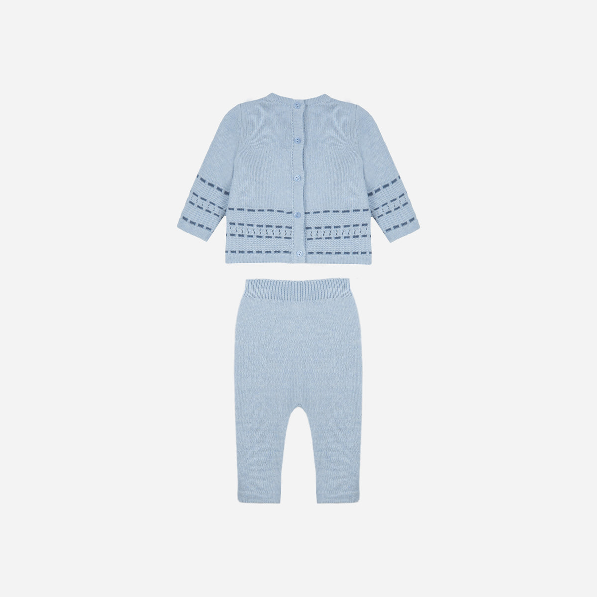 Patachou Light Blue Tricot Set | Casa Childrenswear