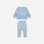Patachou Light Blue Tricot Set | Casa Childrenswear