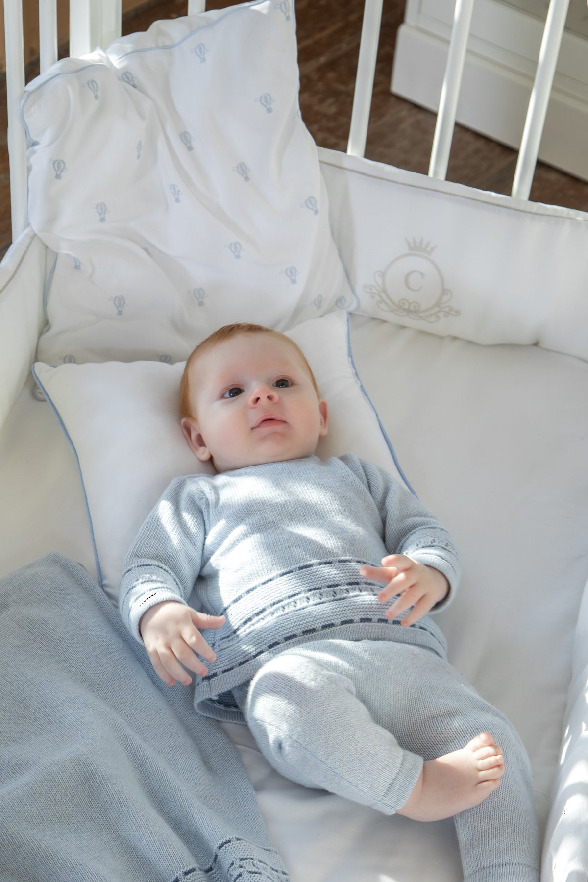 Patachou Light Blue Tricot Set | Casa Childrenswear