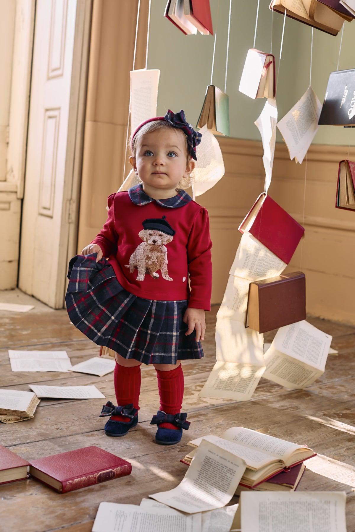 Red Puppy Knit Dress