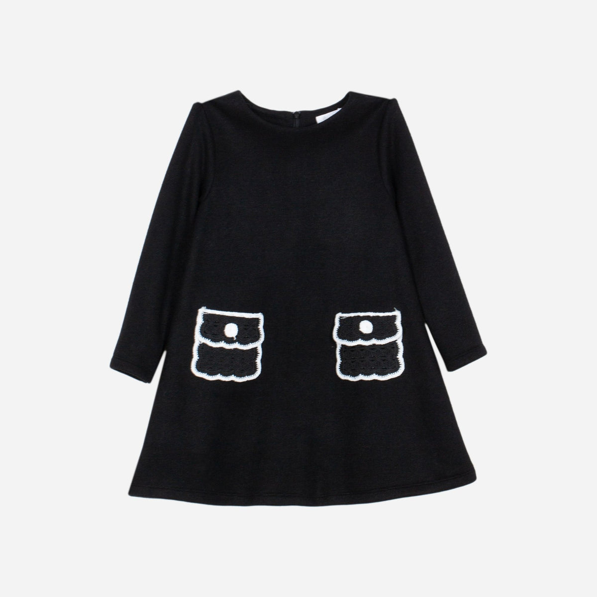 Patachou Black Knit Dress | Casa Childrenswear