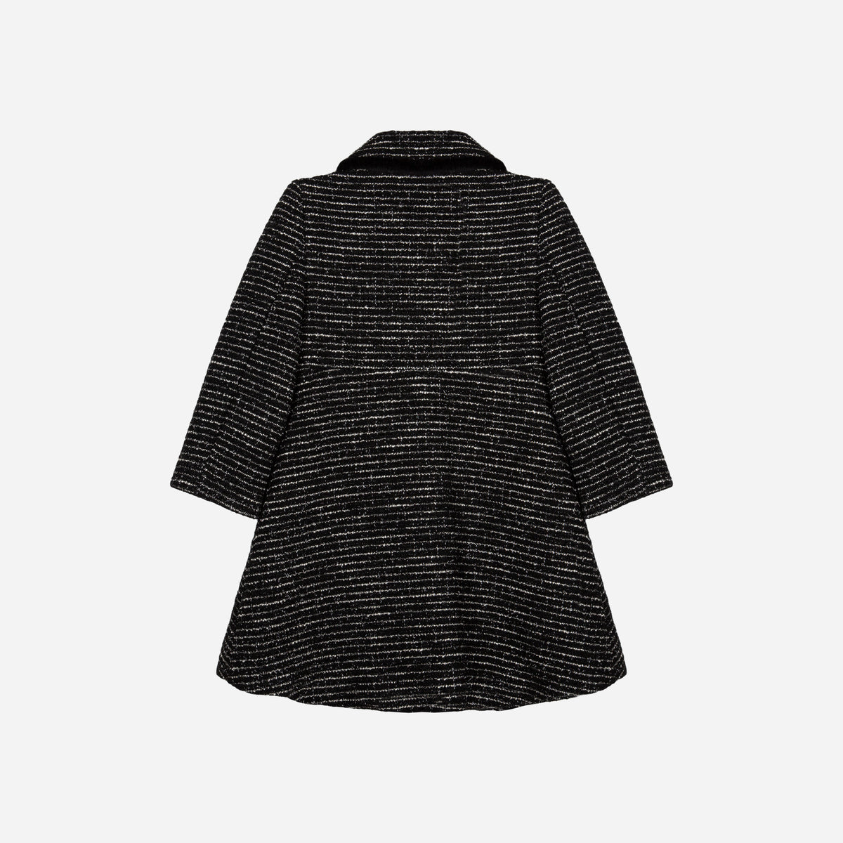 Patachou Black Woven Coat | Casa Childrenswear