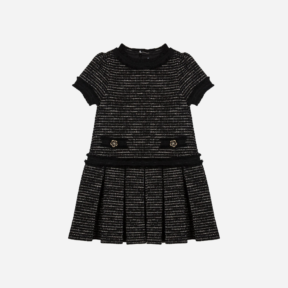Patachou Black Woven Dress | Casa Childrenswear