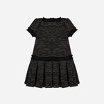 Patachou Black Woven Dress | Casa Childrenswear