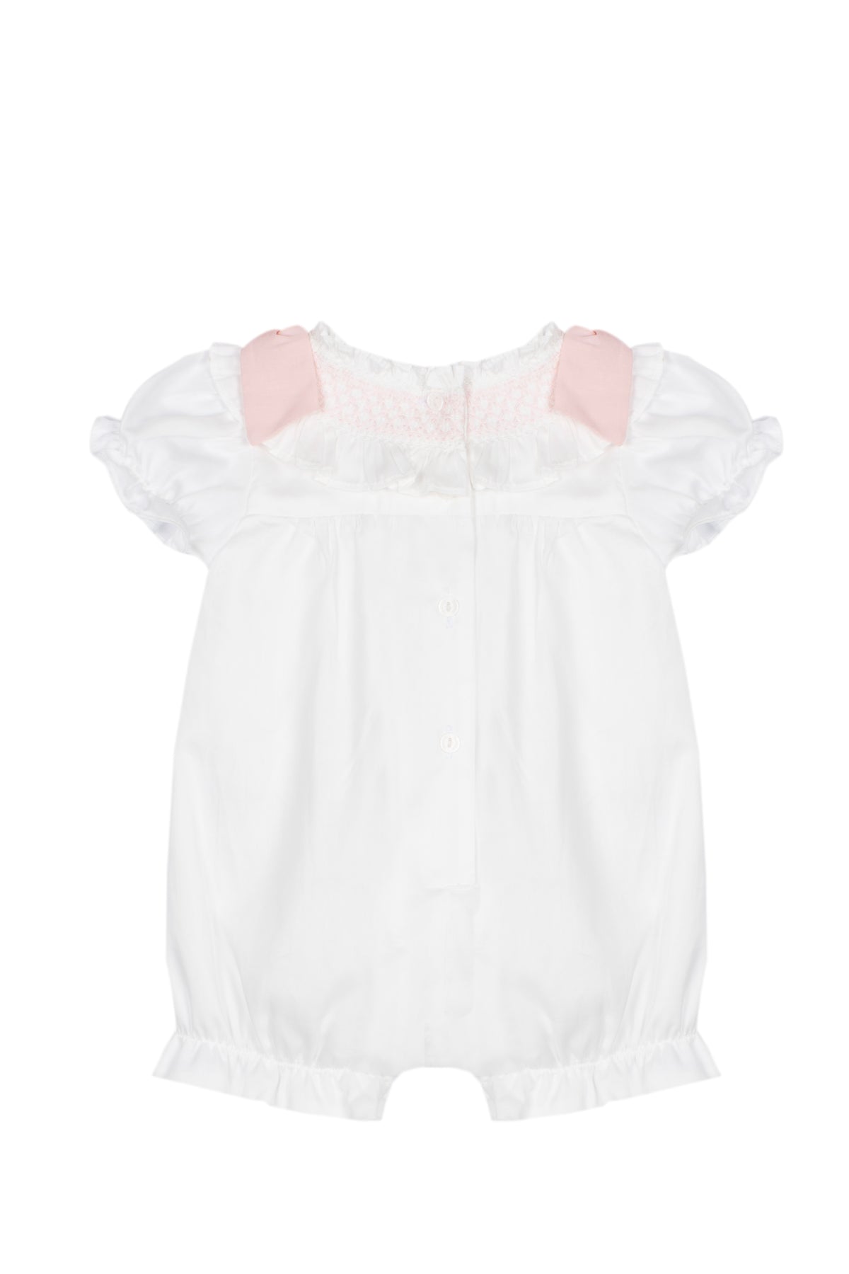 Patachou Baby Girl Romper with Pink Detail | Casa Childrenswear