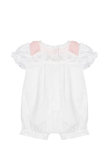 Patachou Baby Girl Romper with Pink Detail | Casa Childrenswear