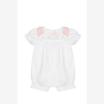 Patachou Baby Girl Romper with Pink Detail | Casa Childrenswear
