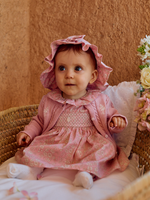 Patachou Baby Girls Pink Dress with Embroidered Chest | Casa Childrenswear