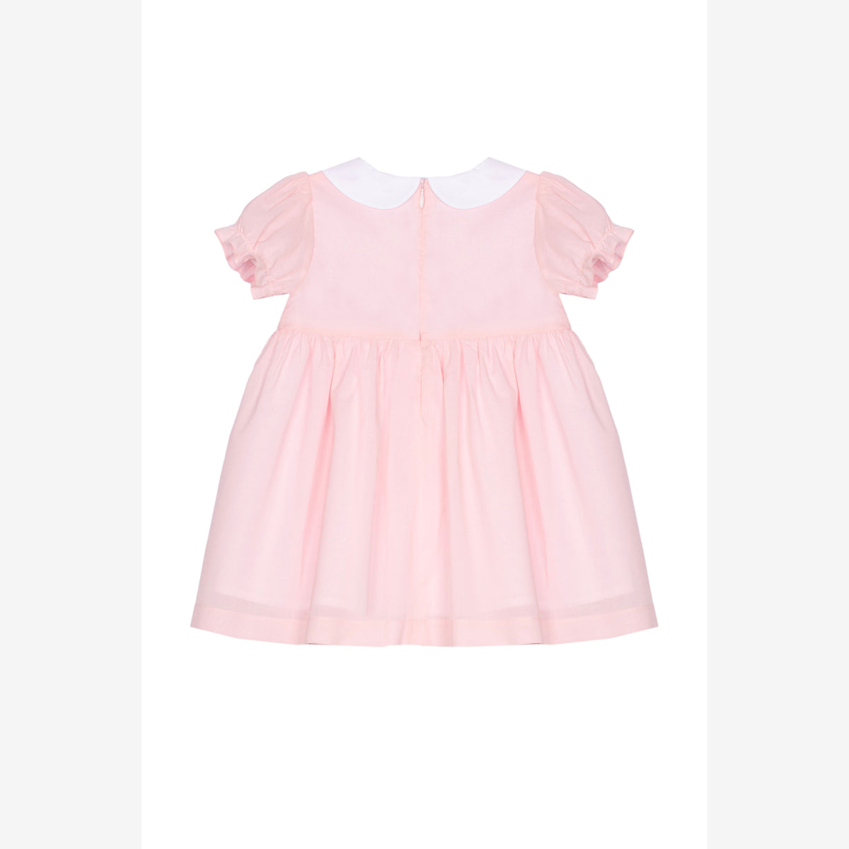 Patachou Baby Girls Pink Dress with White Collar | Casa Childrenswear