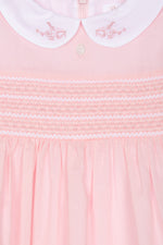 Patachou Baby Girls Pink Dress with White Collar | Casa Childrenswear