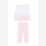 Patachou Girls Pink Flower Leggings Set | Casa Childrenswear