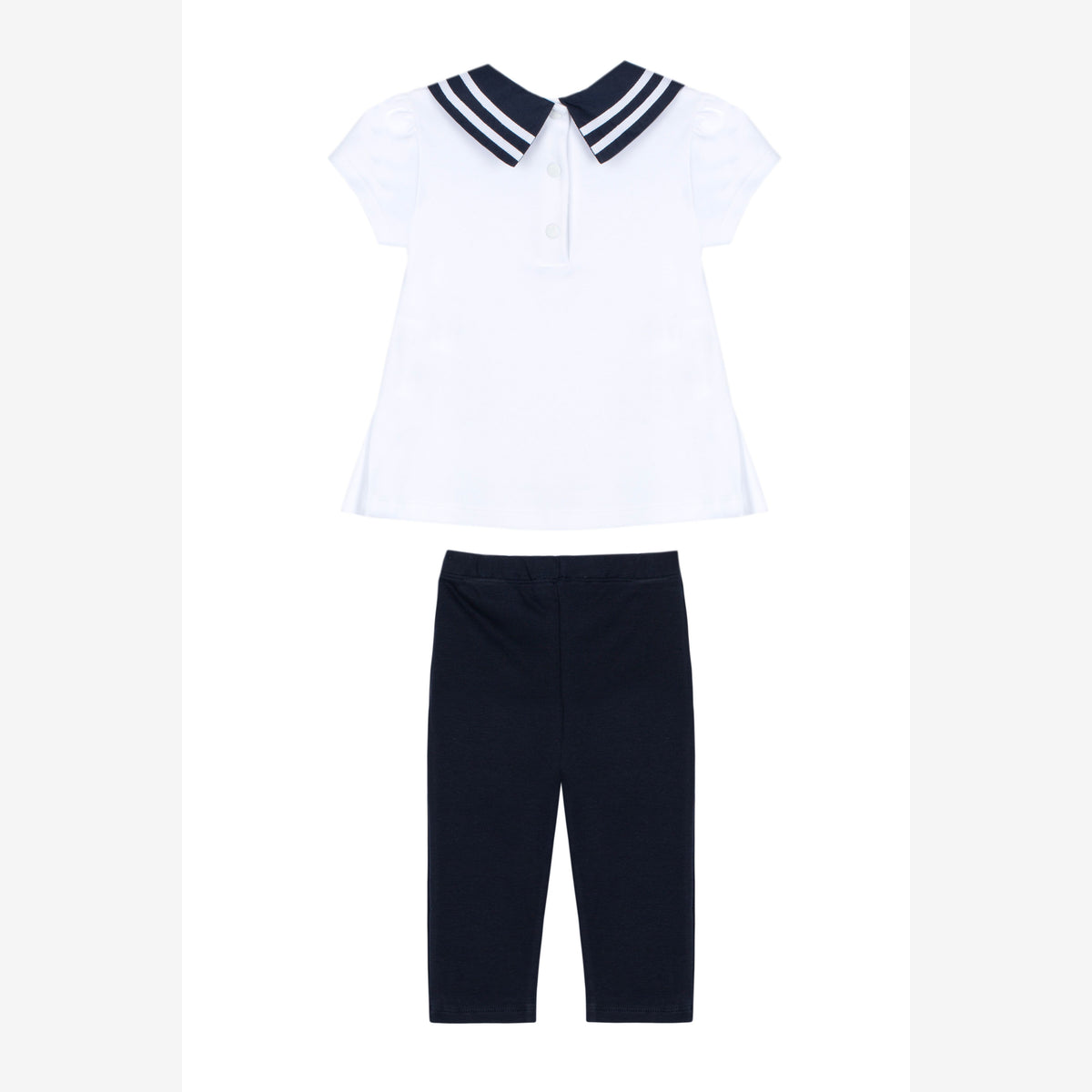 Patachou Girls Navy & White Leggings Set | Casa Childrenswear