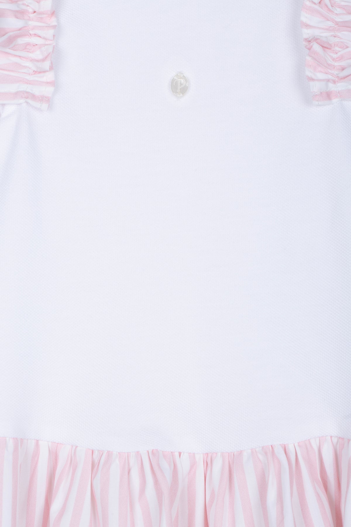 Patachou Girls White & Pink Jersey Dress | Casa Childrenswear