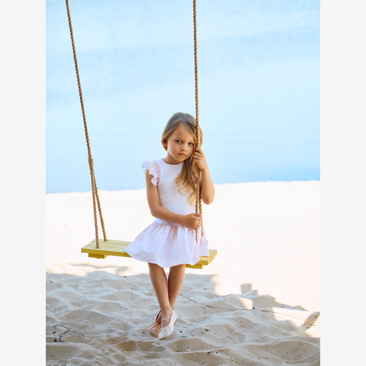 Patachou Girls White & Pink Jersey Dress | Casa Childrenswear