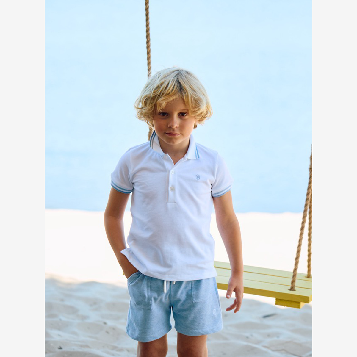 Patachou Boys Sky Blue Shorts | Casa Childrenswear