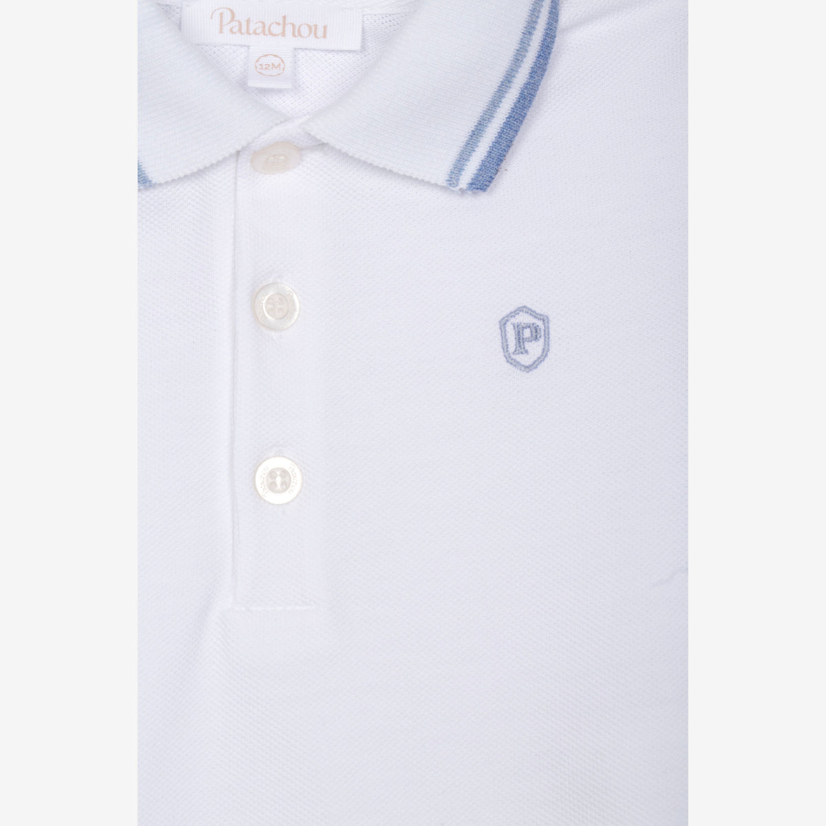 Patachou Baby Boys White Polo | Casa Childrenswear