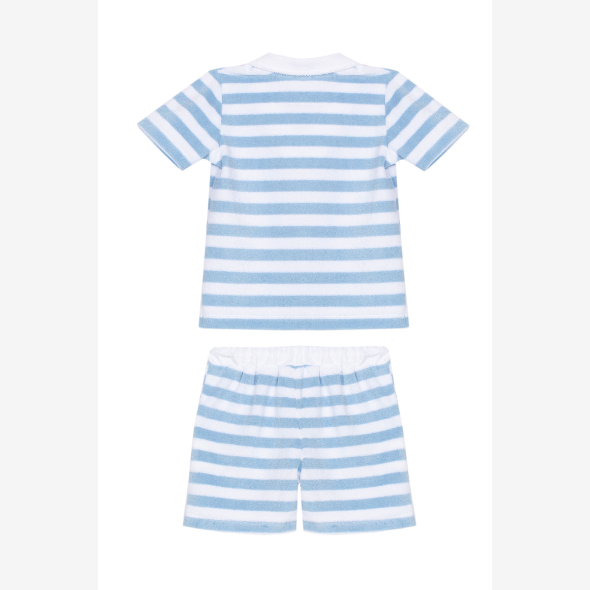 Patachou Baby Boys Blue Striped Short Set | Casa Childrenswear