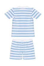 Patachou Baby Boys Blue Striped Short Set | Casa Childrenswear