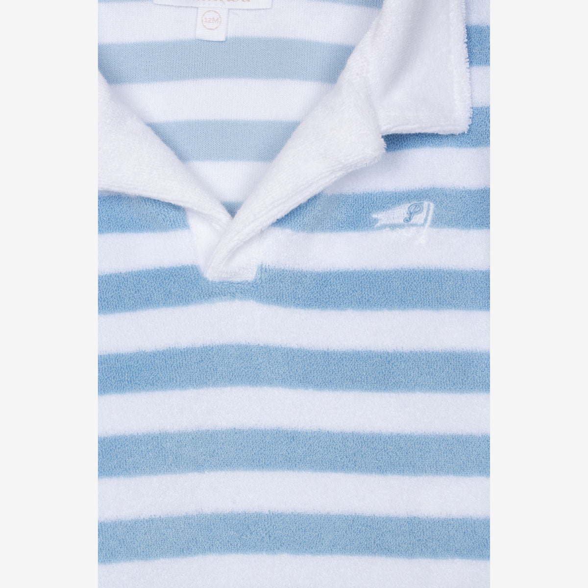 Patachou Baby Boys Blue Striped Short Set | Casa Childrenswear