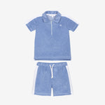 Patachou Baby Boys Blue Short Set | Casa Childrenswear