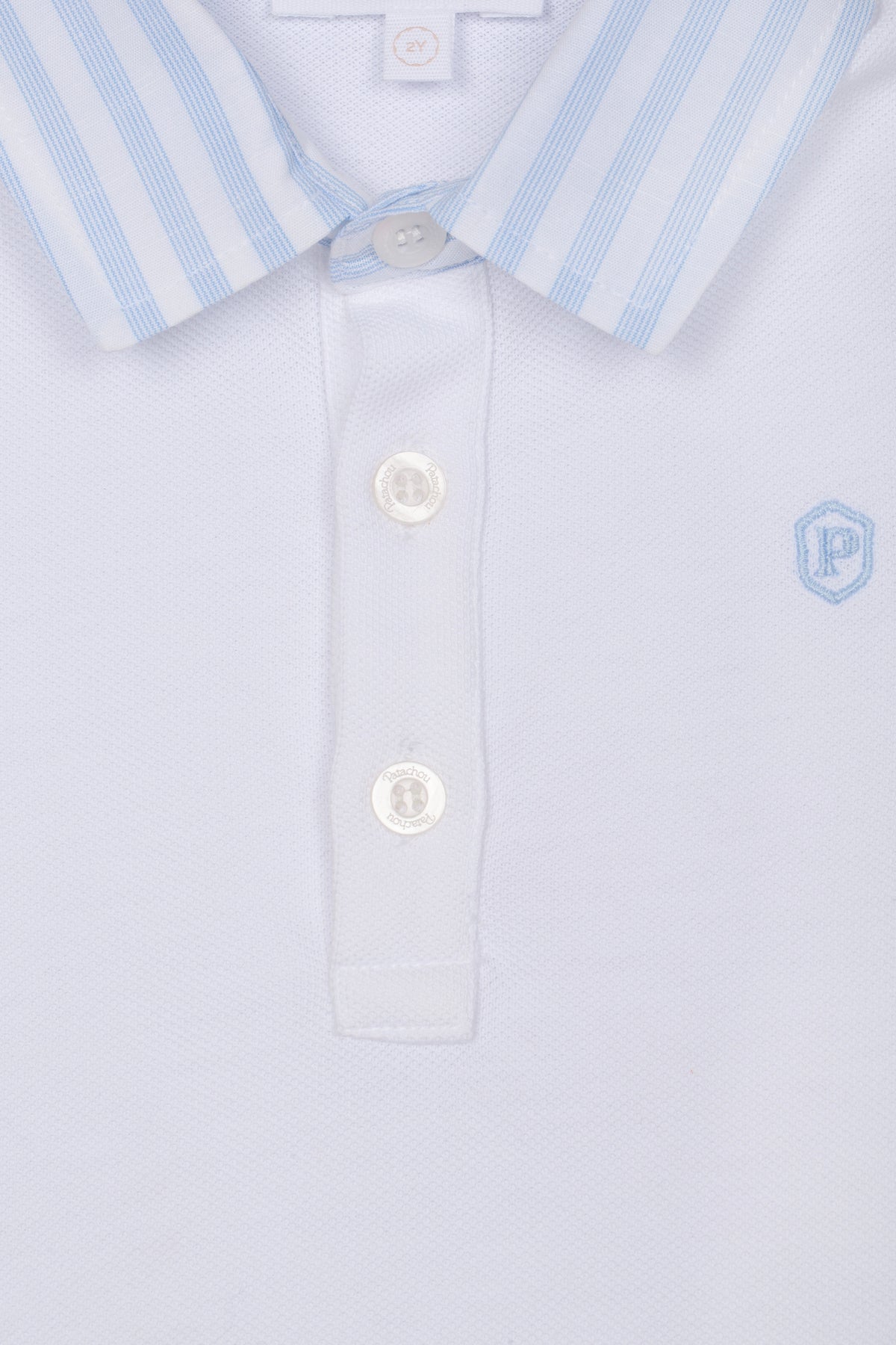 Patachou Baby Boys White Polo Short Set | Casa Childrenswear