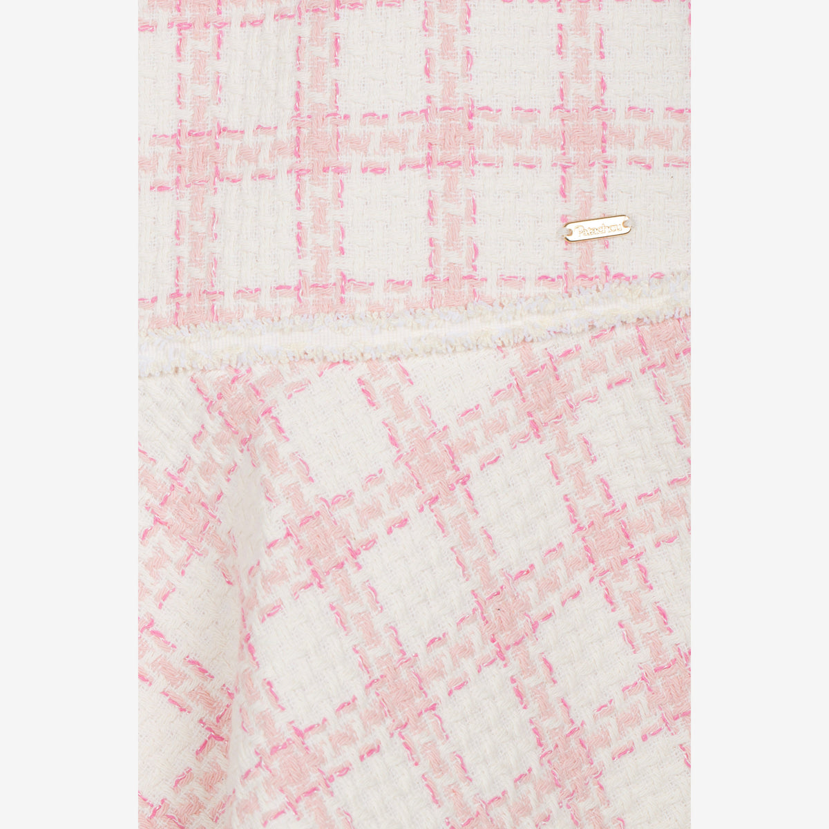 Patachou Girls Pink Tweed Check Dress | Casa Childrenswear