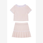 Patachou Girls Pink Woven Skirt Set | Casa Childrenswear