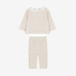 Patachou Baby Girls Beige Set with Floral Print | Casa Childrenswear