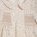 Patachou Baby Girls Beige Floral Print Dress | Casa Childrenswear