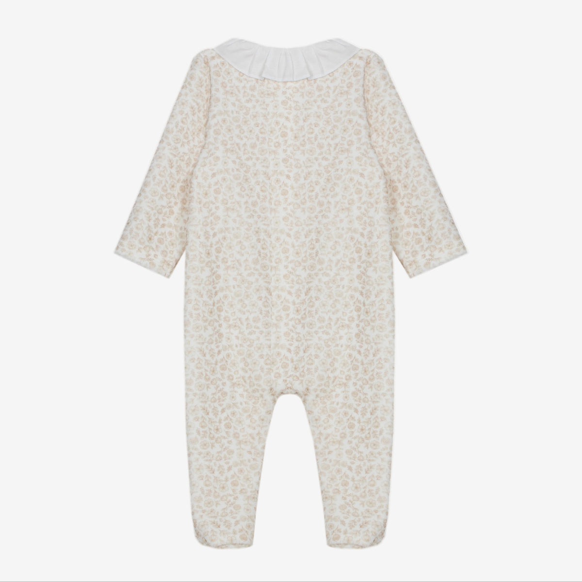Patachou Baby Girls Beige Babygrow with Floral Print | Casa Childrenswear
