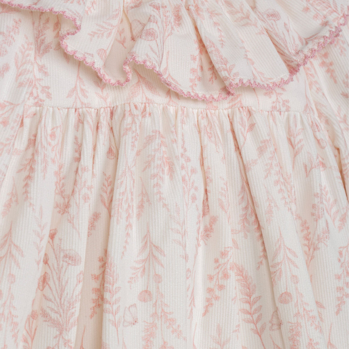 Patachou Baby Girls Pink Dress with Ruffle | Casa Childrenswear