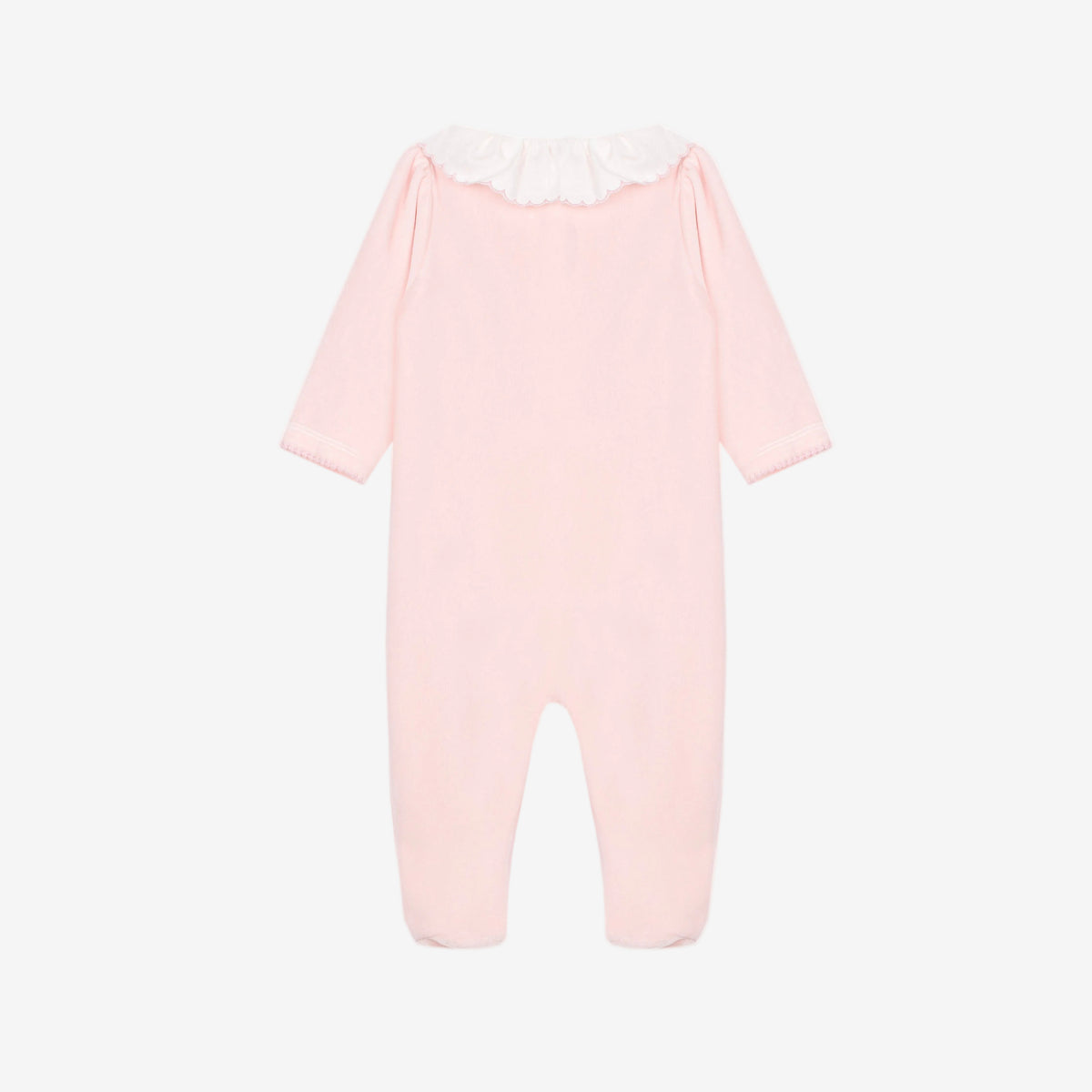 Patachou Baby Girls Pink Babygrow with Embroidered Collar | Casa Childrenswear